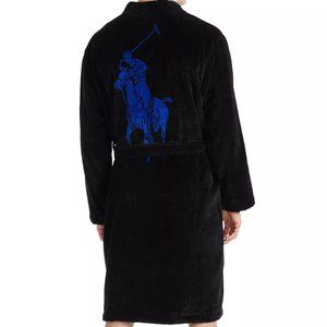 Ralph Lauren  Polo Men's Terry Velour Large Pony Bathrobe